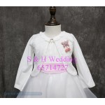 童裝外套-女童白色全棉外套 (購買價) -KA007