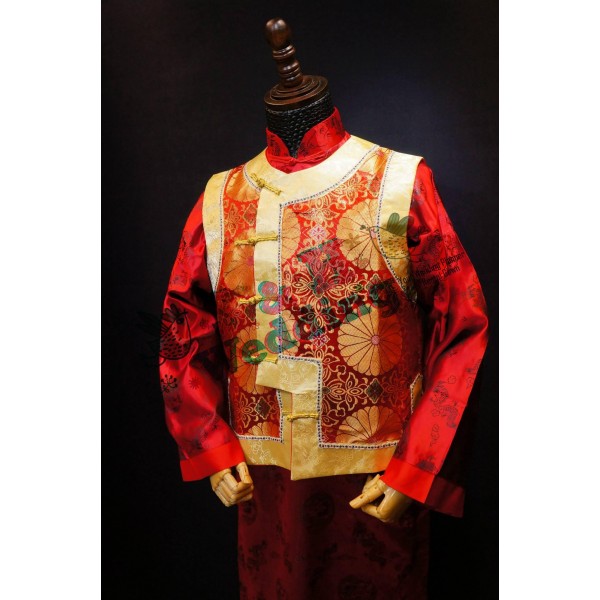 新郎馬褂| 長袍馬褂|復古唐裝 |戲劇男士馬褂 (租用) CM001 新郎馬褂| 長袍馬褂|復古唐裝 |戲劇男士馬褂 (租用) CM001