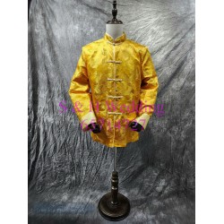 新郎馬褂｜ 長袍馬褂｜復古唐裝 ｜男士馬褂 - 金色馬褂上身 (租用) CM049