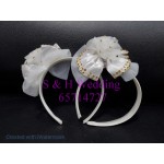 花女，童裝大蝴蝶結頭飾 (全新購買）-KA020