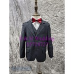 黑色中童小童西裝禮服五件裝100-170尺碼 (購買價) KB059 黑色中童小童西裝禮服五件裝100-170尺碼 (購買價) KB059