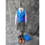 藍色- 海藍色小童西裝禮服五件裝 - 110尺碼 (購買價) KB046