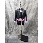 黑色燕尾禮服|幼童西裝禮服五件裝 (80-100尺碼) (購買價) KB051 黑色燕尾禮服|幼童西裝禮服五件裝 (80-100尺碼) (購買價) KB051