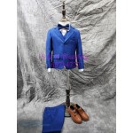 藍色- 寶藍色暗格小童西裝禮服五件裝 140-165 尺碼 (購買價) KB055 藍色- 寶藍色暗格小童西裝禮服五件裝 140-165 尺碼 (購買價) KB055