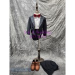 黑色燕尾禮服|小童西裝禮服五件裝 100-140尺碼 (購買價) KB056 黑色燕尾禮服|小童西裝禮服五件裝 100-140尺碼 (購買價) KB056