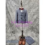 灰色小童西裝禮服五件裝. 100-140尺碼 (全新購買價) KB061 灰色小童西裝禮服五件裝. 100-140尺碼 (全新購買價) KB061
