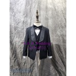 小童黑色禮服|男童西裝|表演禮服|花仔衫五件裝 100-165 尺碼 (購買價) KB076 小童黑色禮服|男童西裝|表演禮服|花仔衫五件裝 100-165 尺碼 (購買價) KB076