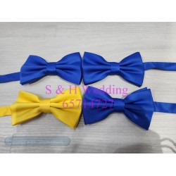 男士煲呔，領結. 寶藍色. 黃色bowtie (購買價) MA064