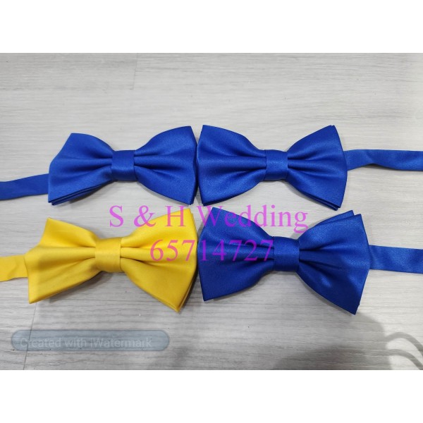 男士煲呔,領結. 寶藍色. 黃色bowtie (購買價) MA064 男士煲呔,領結. 寶藍色. 黃色bowtie (購買價) MA064