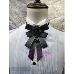 黑色蝴蝶結BOW TIE. 男士特色煲呔，宴會領結. 閃石bowtie (購買價) MA066