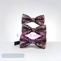 男士煲呔，領結. 紅白色復古紋bowtie (購買價) MA099