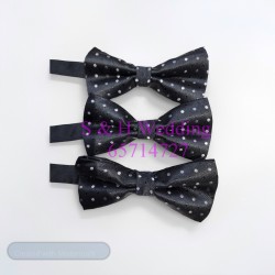 男士煲呔，領結. 黑色波點圖案bowtie (購買價) MA108