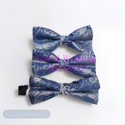 男士煲呔，領結. 藍色復古花bowtie (購買價) MA116
