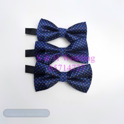 男士煲呔，領結. 藍色波點圖案bowtie (購買價) MA117