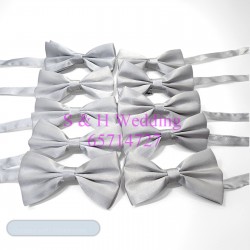 男士煲呔，領結. 銀色bowtie (購買價) MA157