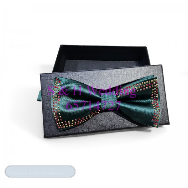 男士煲呔，領結. 綠色閃石bowtie (購買價) MA158