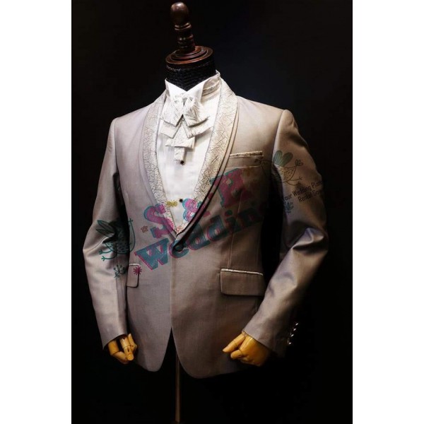 銀灰色男士西裝禮服一套 MT017 (租用或購買) 銀灰色男士西裝禮服一套 MT017 (租用或購買)