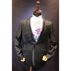 黑色暗花紋西裝禮服一套MT041 (租用或購買) 
