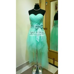綠色 - 淺綠色紗裙前短後長，29吋腰 (全新購買) SS055