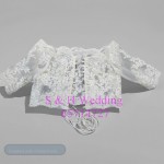 婚紗LACE外套S-M尺碼，綁帶，中袖款 WA048 (購買價)
